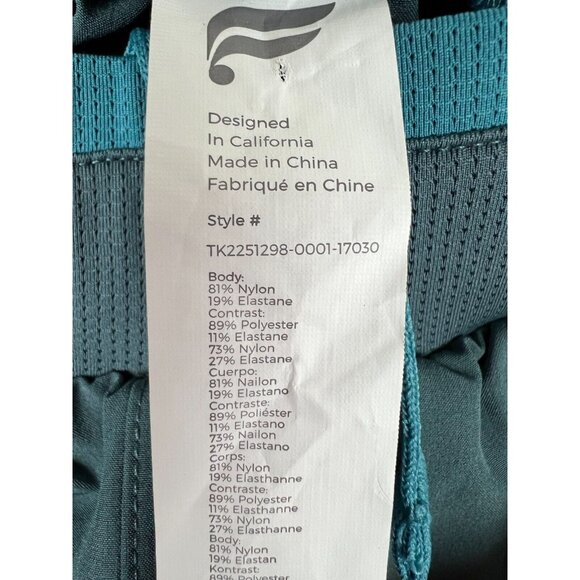 Fabletics Womens Pants Tapered Drawstring Teal Stretch Walking Lightweight Small - Picture 7 of 9